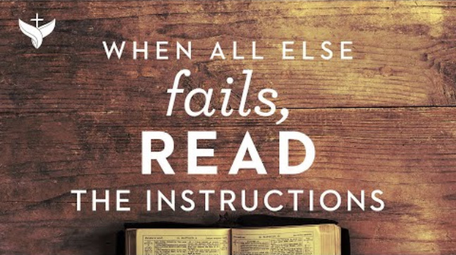 When All Else Fails, Read The Instructions